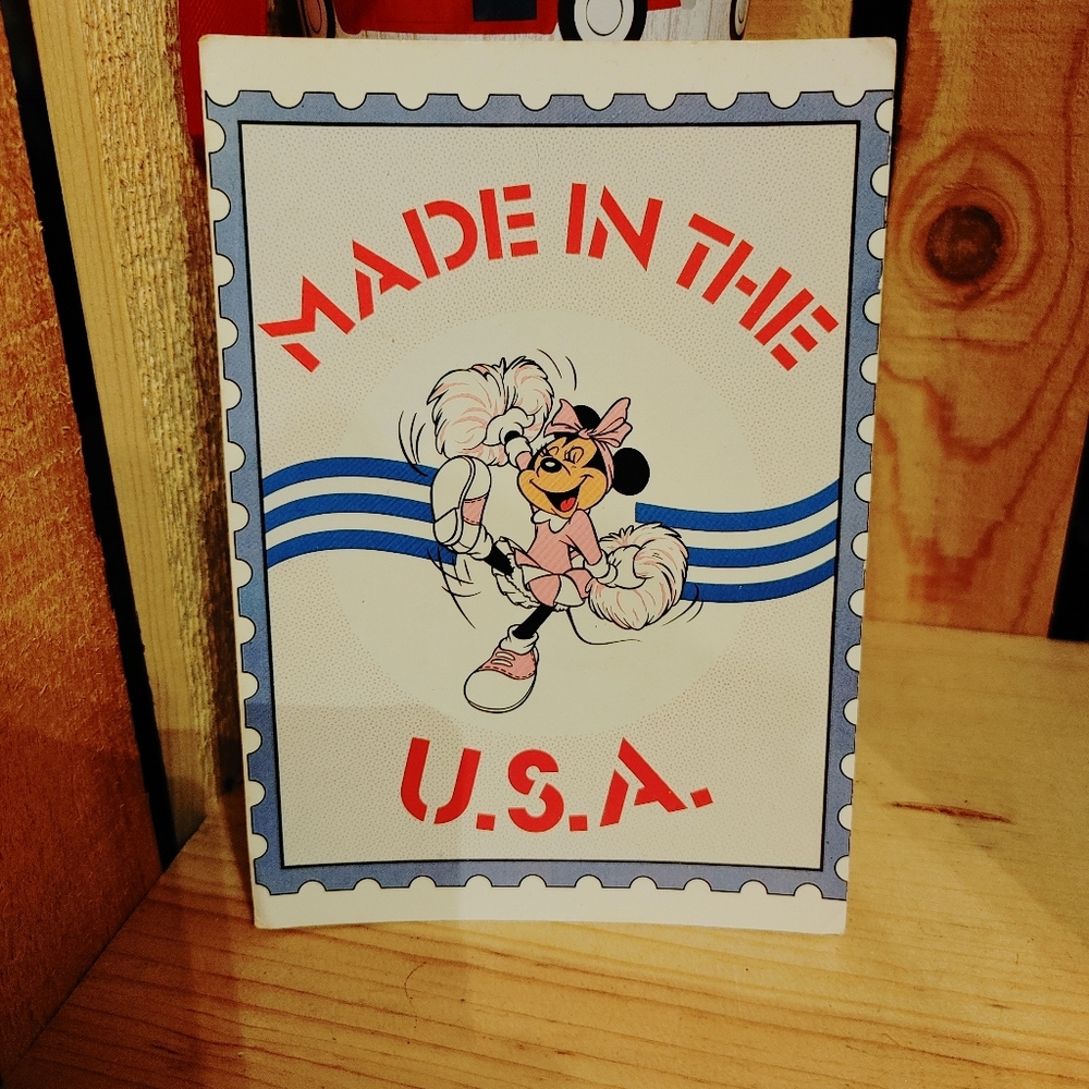 *Final Price* - "Bundle & Save" - Vintage Minnie Mouse Cheerleader Post Card